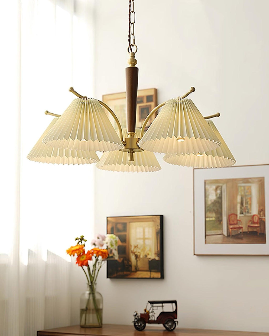 Nexus Lustre à Abat-Jours en Tissu Plissé - Neutralighting