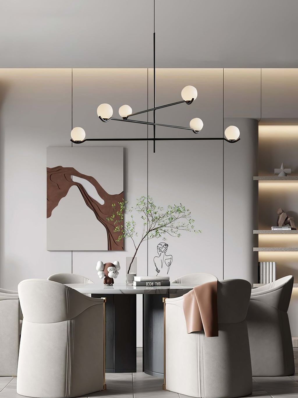 Fayno Lustre Globe Blanc - Neutralighting