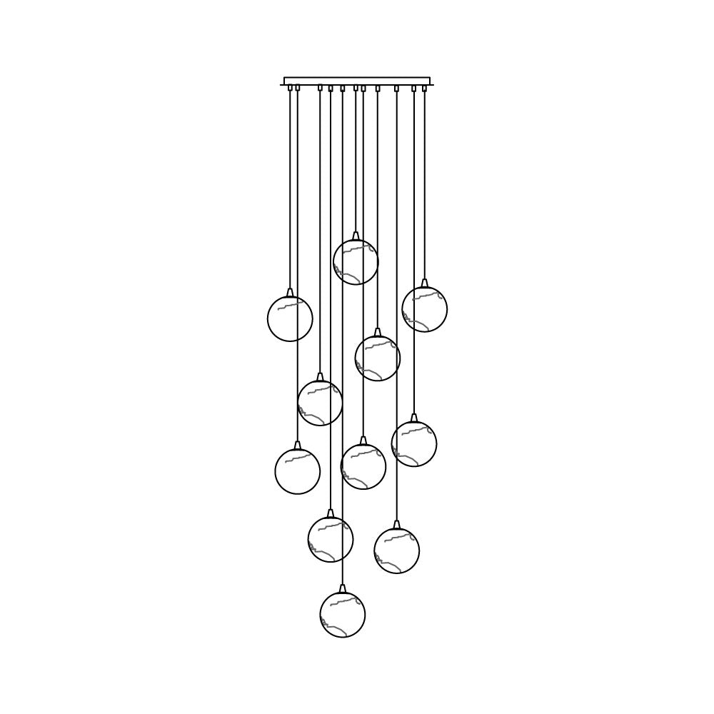 Arsorarae Moderne Minimaliste Grappe Albâtre Lustre - Neutralighting