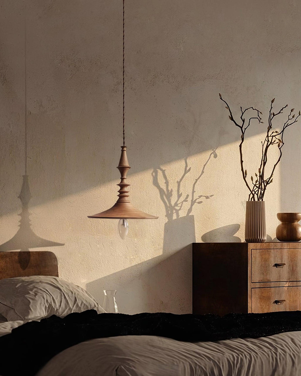 Tessira Suspension Industrielle en Bois - Neutralighting