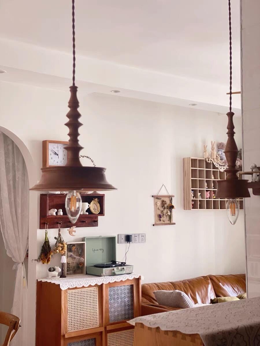 Tessira Suspension Industrielle en Bois - Neutralighting