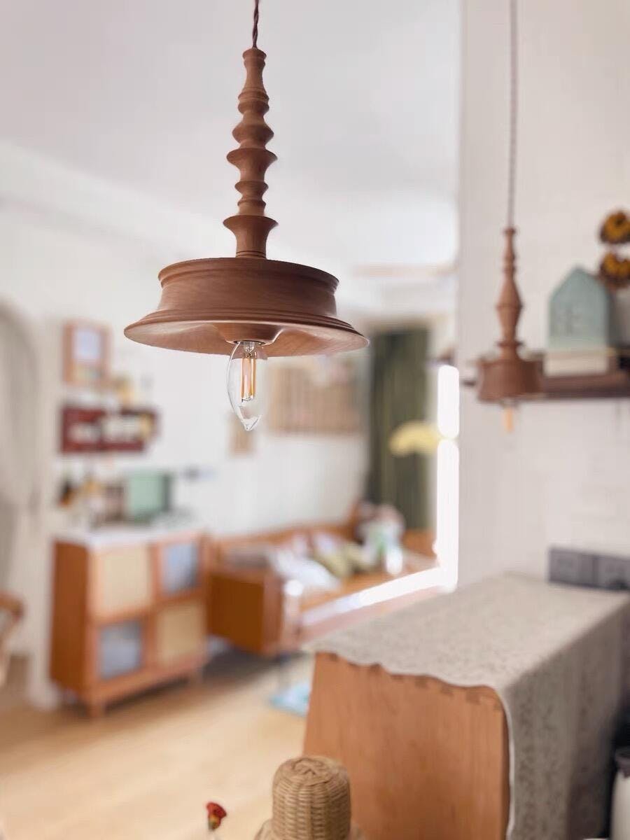 Tessira Suspension Industrielle en Bois - Neutralighting