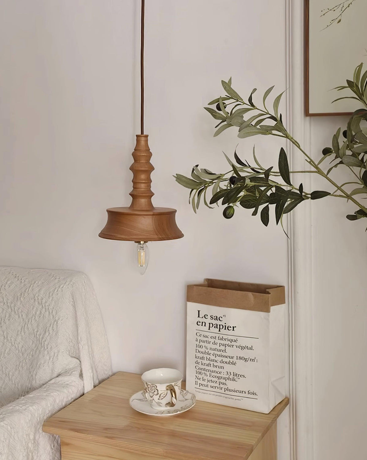 Tessira Suspension Industrielle en Bois - Neutralighting