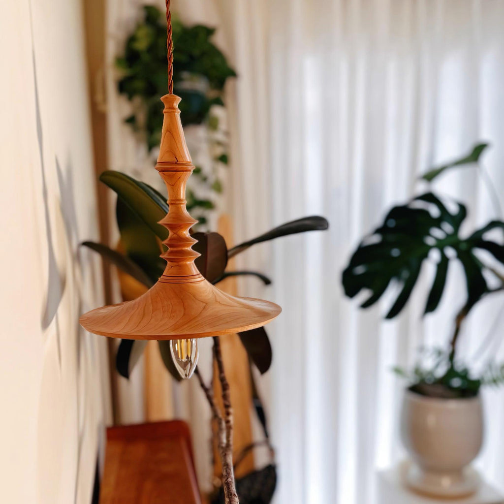 Tessira Suspension Industrielle en Bois - Neutralighting