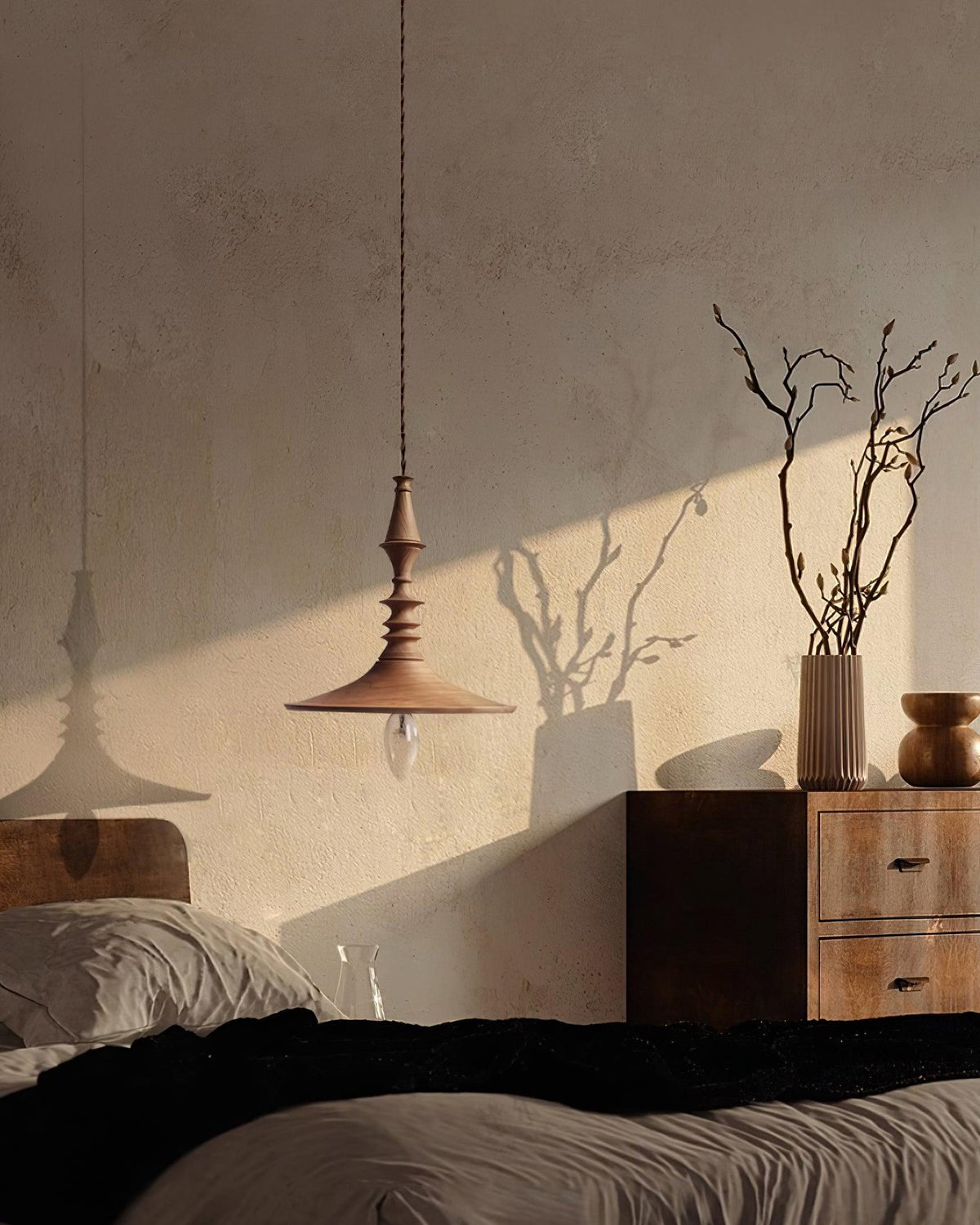 Tessira Suspension Industrielle en Bois - Neutralighting