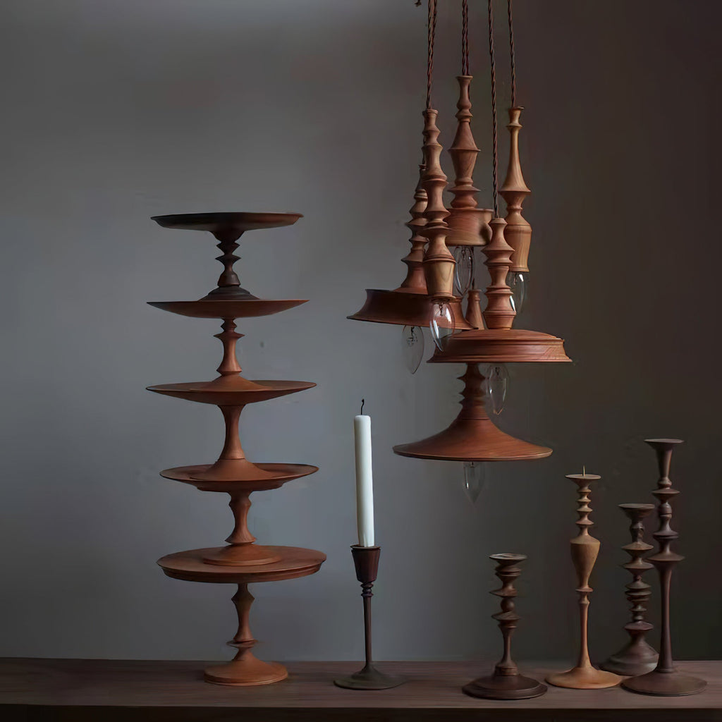 Iraeiel Ancien Minimaliste Bois Suspension - Neutralighting