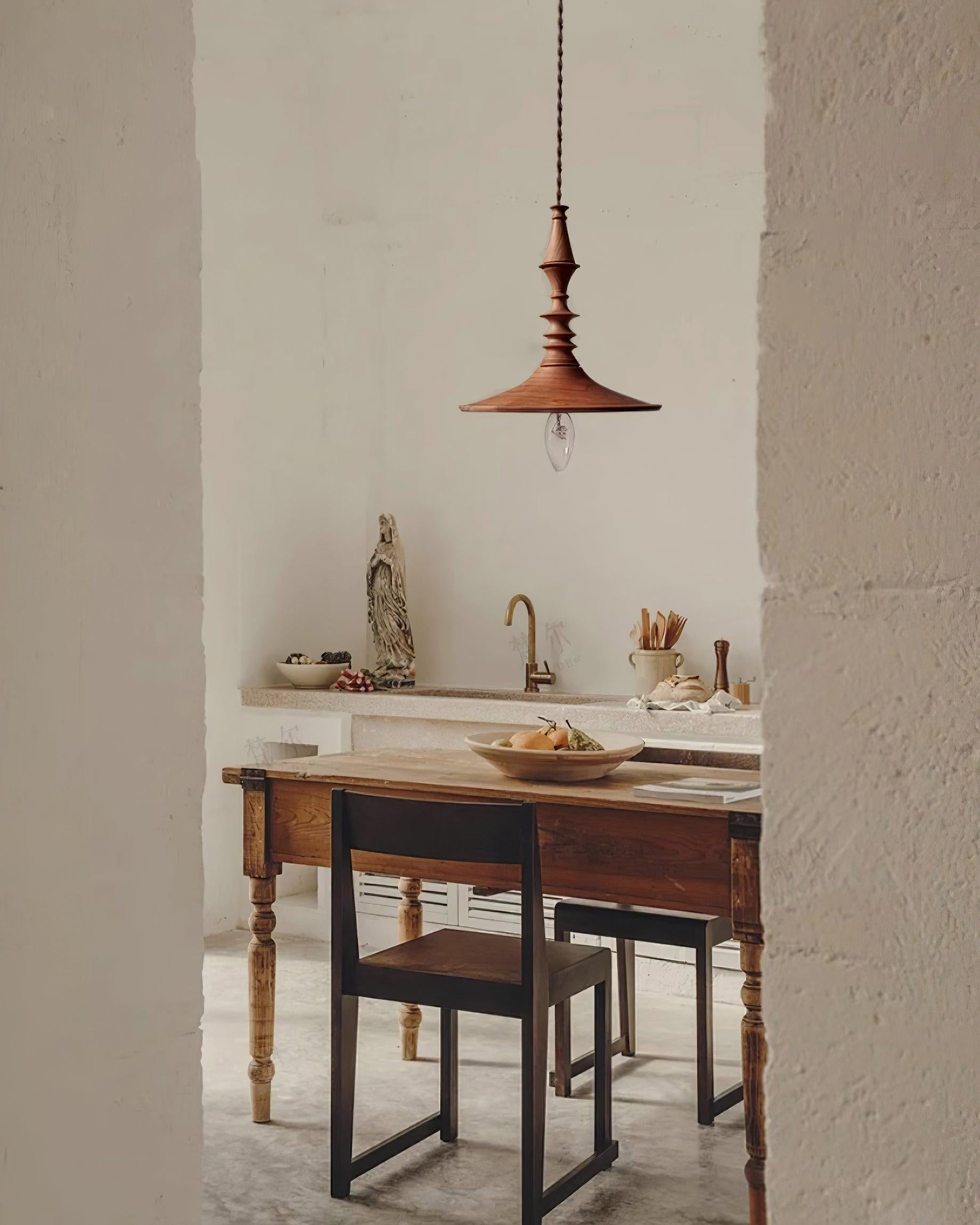 Iraeiel Ancien Minimaliste Bois Suspension - Neutralighting