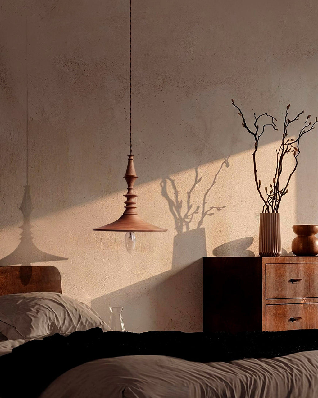 Iraeiel Ancien Minimaliste Bois Suspension - Neutralighting