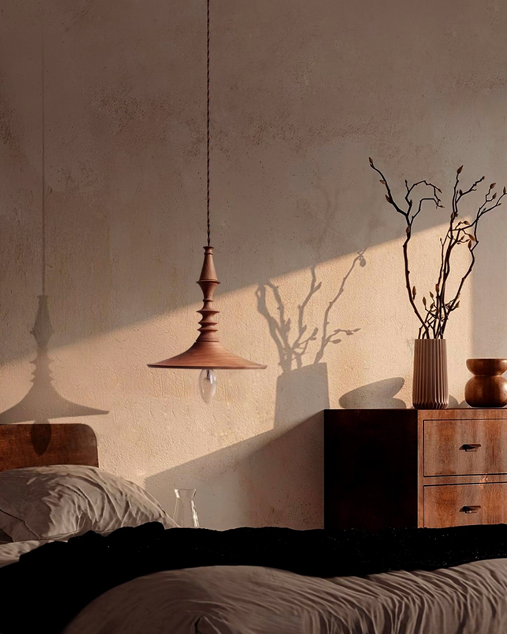 Iraeiel Ancien Minimaliste Bois Suspension - Neutralighting