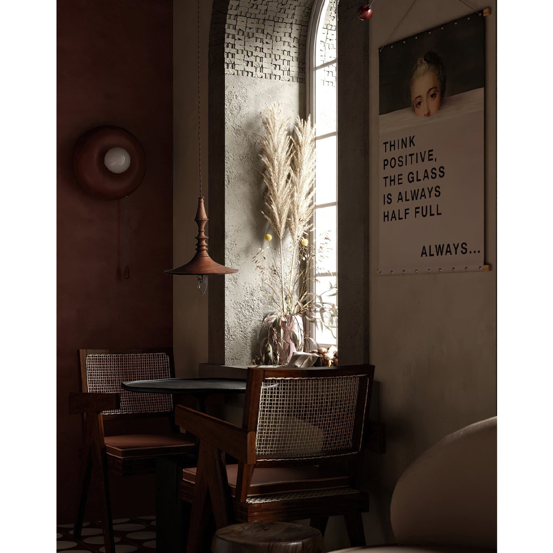 Iraeiel Ancien Minimaliste Bois Suspension - Neutralighting