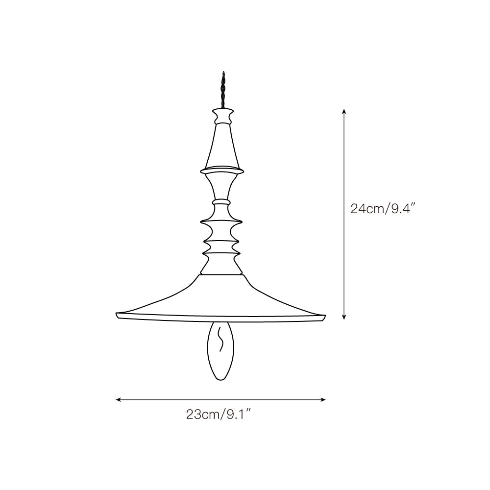 Iraeiel Ancien Minimaliste Bois Suspension - Neutralighting