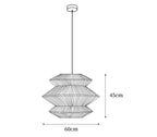 Suru Lampe Suspendue Tissée Île Organique - Neutralighting