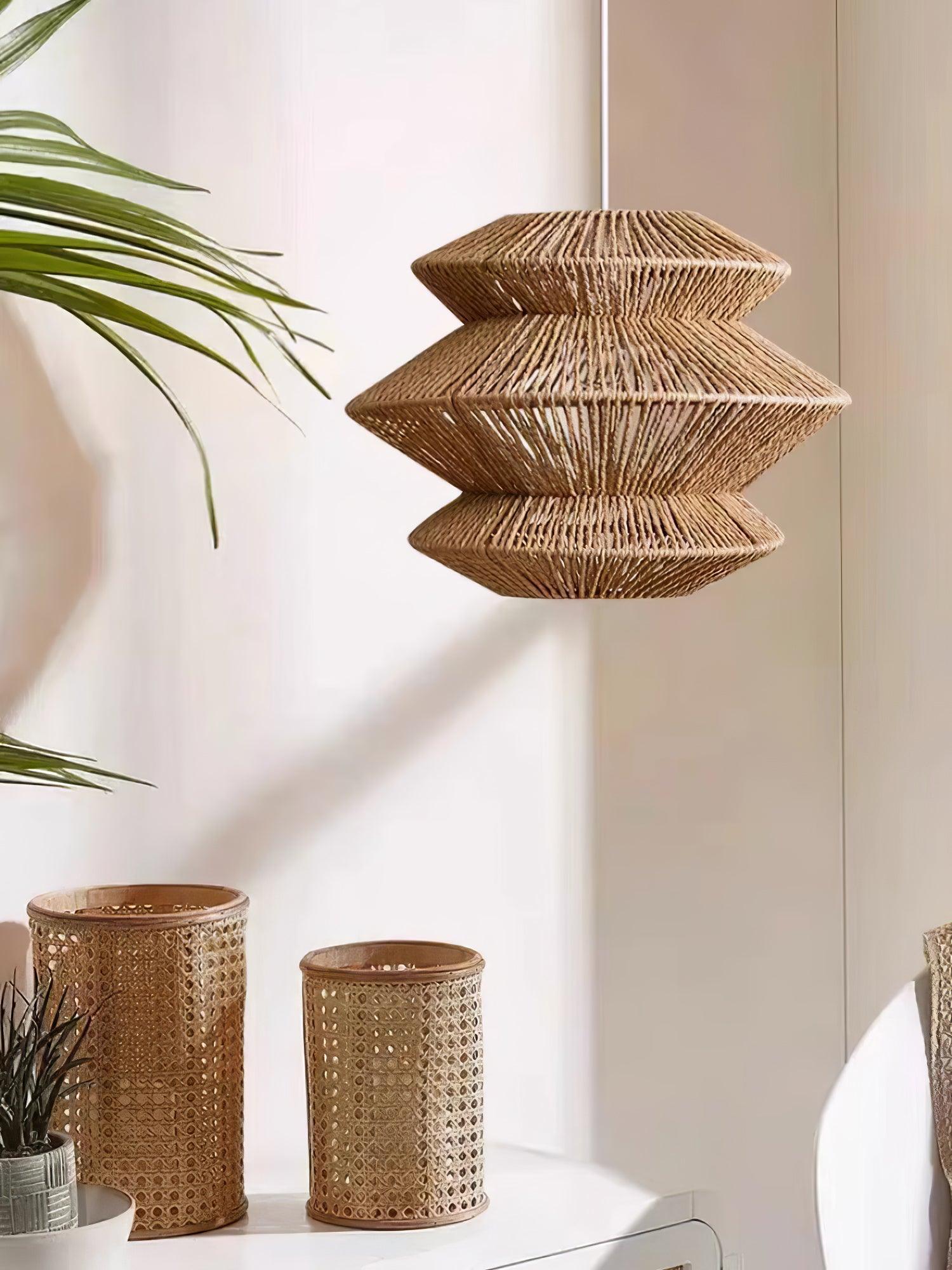 Suru Lampe Suspendue Tissée Île Organique - Neutralighting