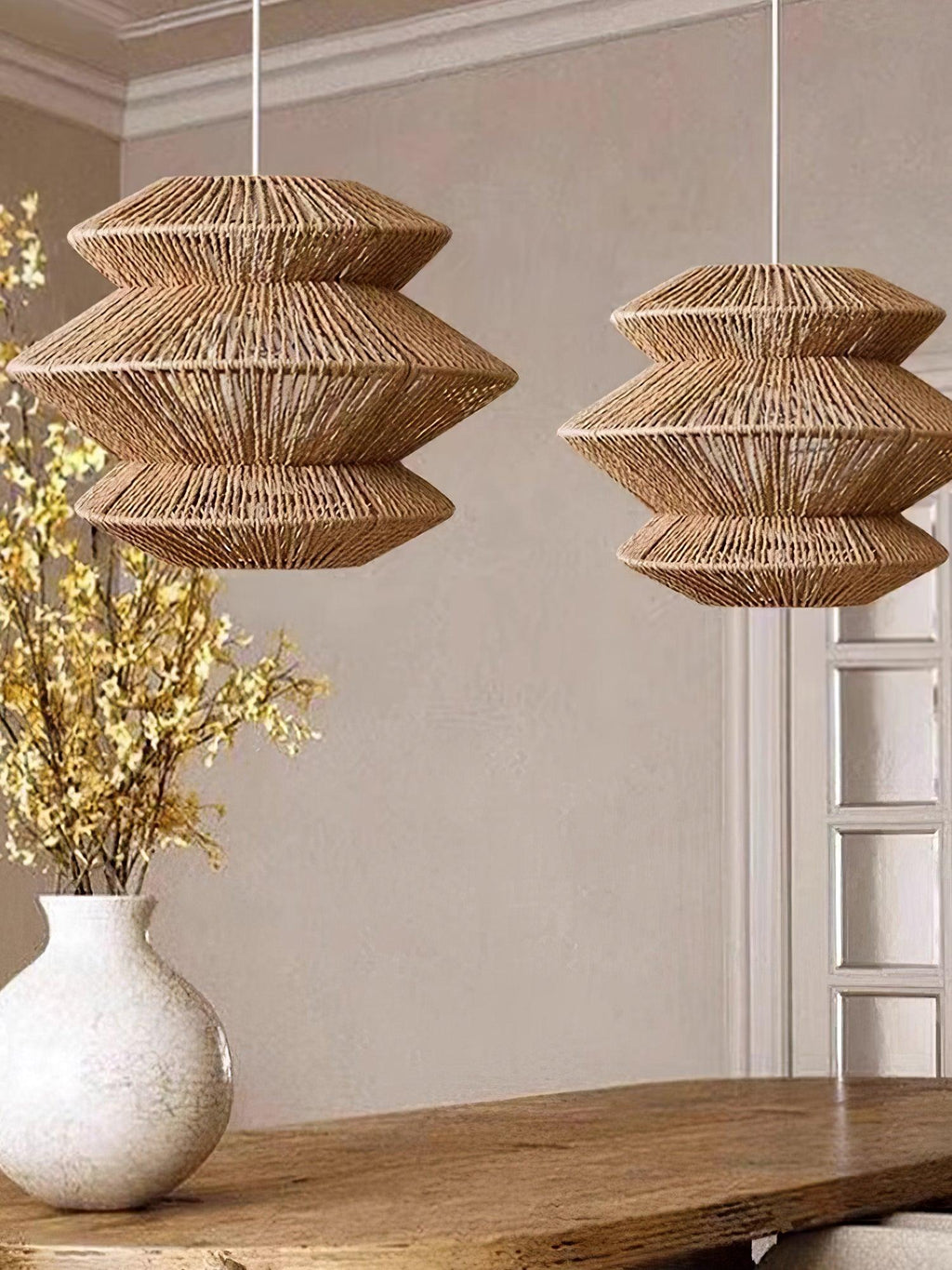 Suru Lampe Suspendue Tissée Île Organique - Neutralighting