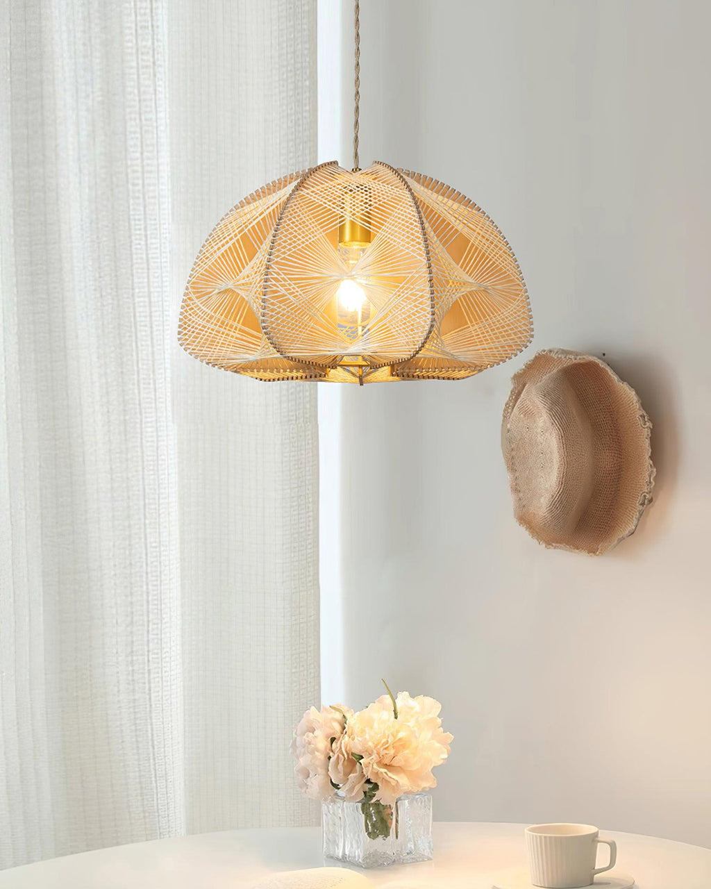 Surya Main Tressé Dôme Suspension - Neutralighting