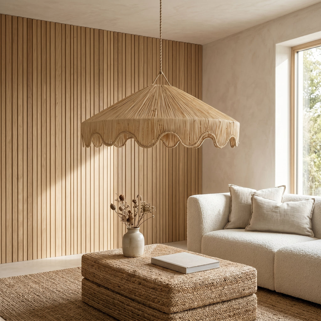 Suspension en raphia - Feston