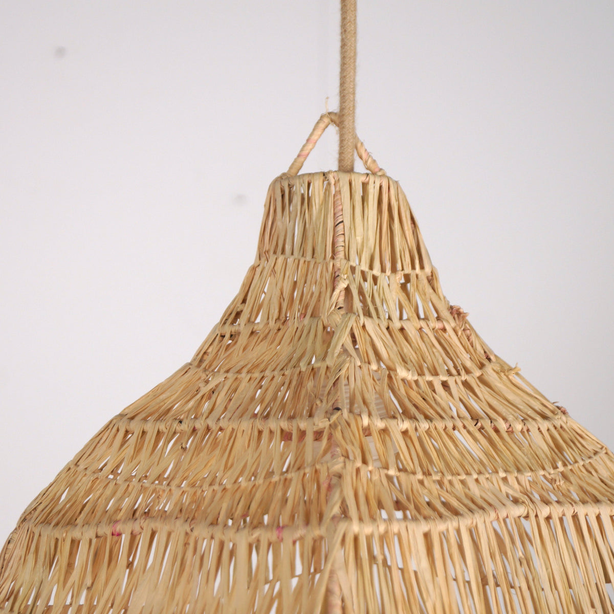 Suspension XXL en raphia - Forme fleur 120cm