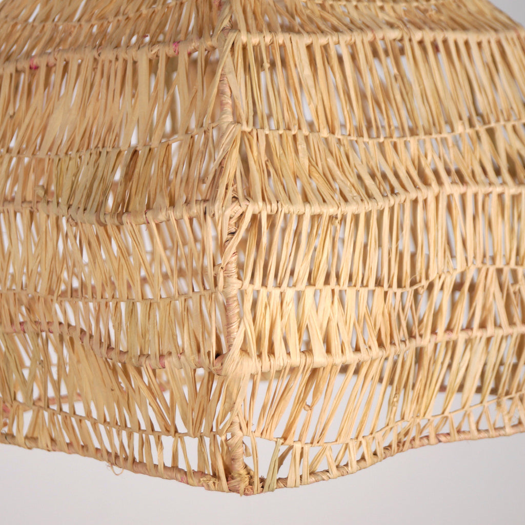 Suspension XXL en raphia - Forme fleur 120cm