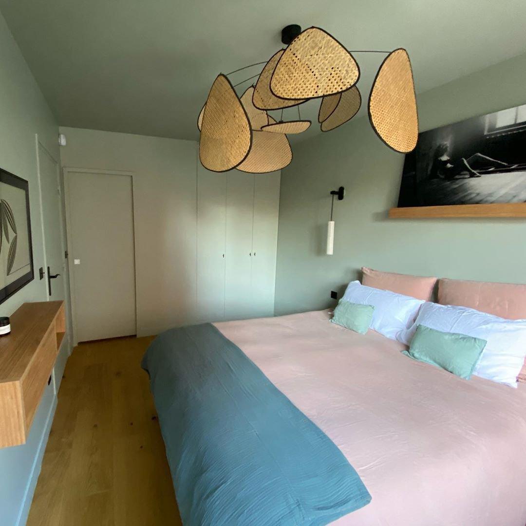 Lustra Lampe Pendante Rattan Swag Industrielle - Neutralighting