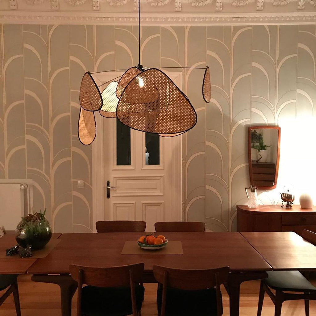 Lustra Lampe Pendante Rattan Swag Industrielle - Neutralighting
