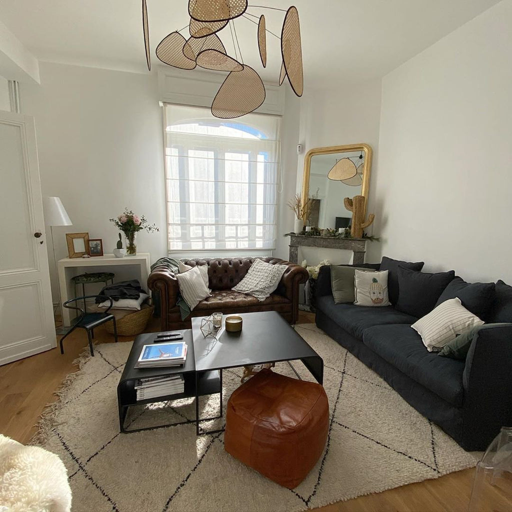 Lustra Lampe Pendante Rattan Swag Industrielle - Neutralighting