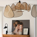 Lustra Lampe Pendante Rattan Swag Industrielle - Neutralighting