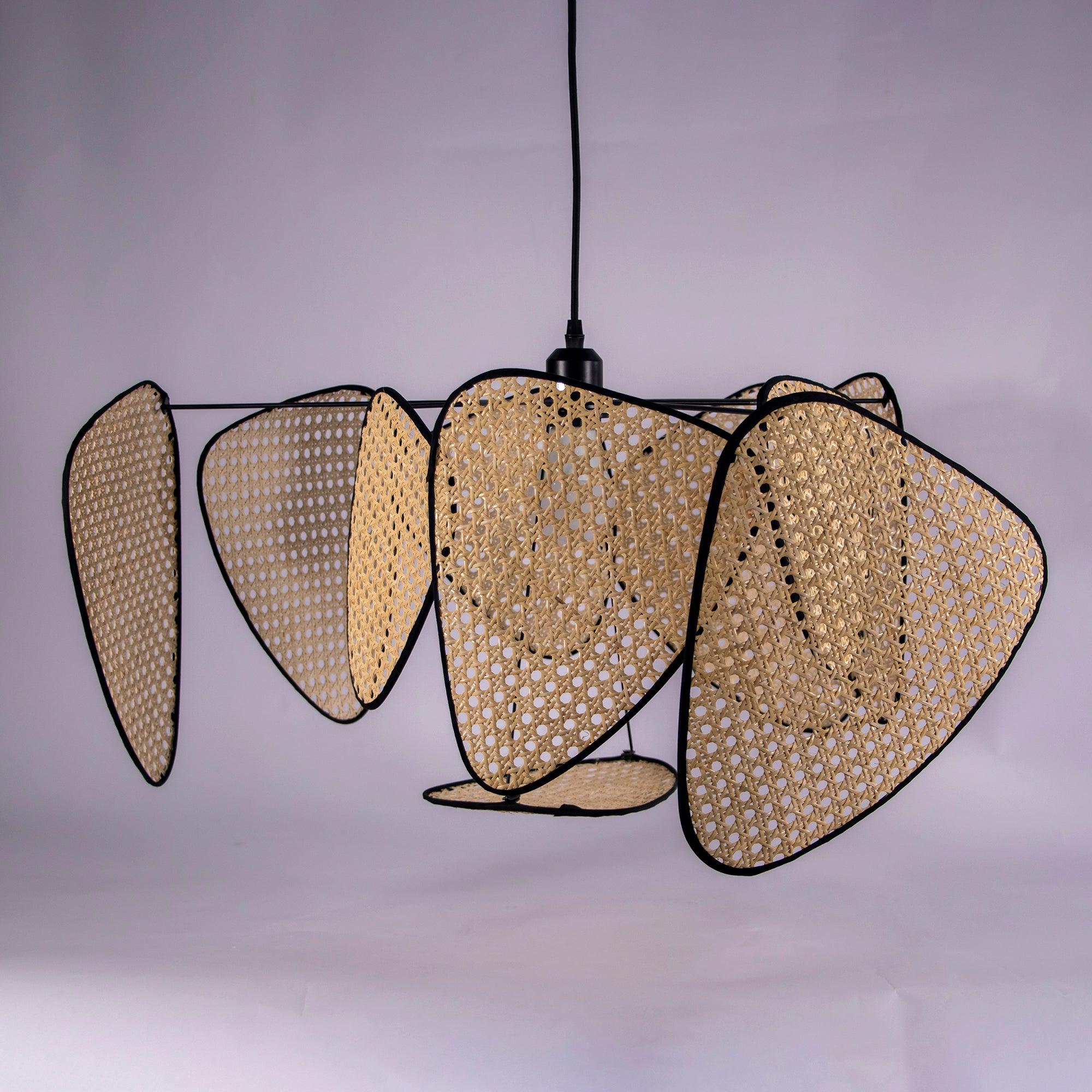 Lustra Lampe Pendante Rattan Swag Industrielle - Neutralighting