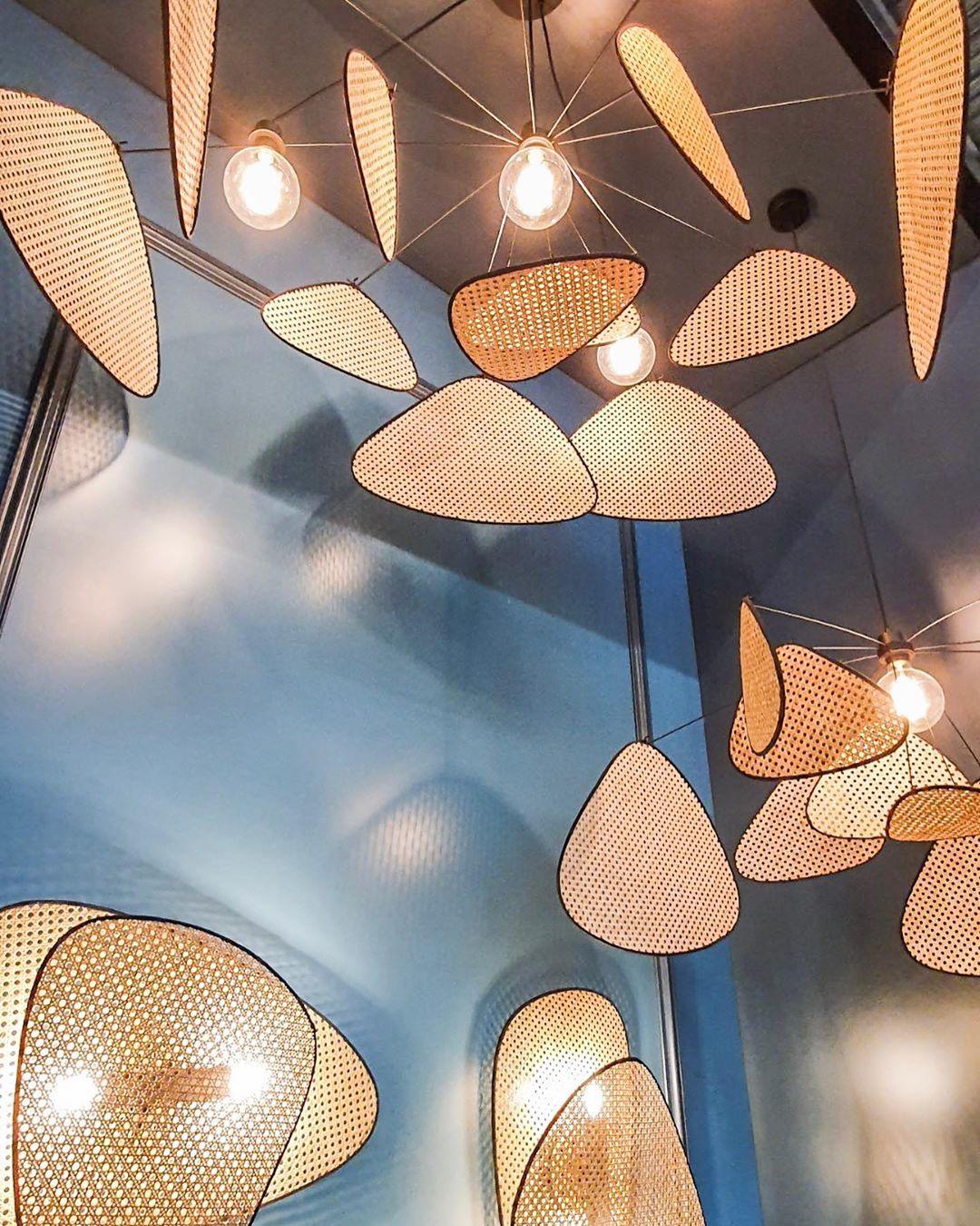 Lustra Lampe Pendante Rattan Swag Industrielle - Neutralighting