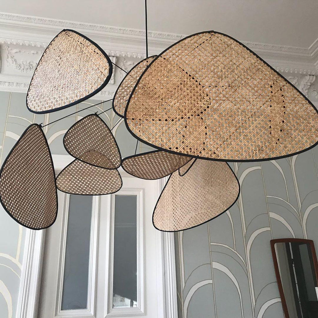 Lustra Lampe Pendante Rattan Swag Industrielle - Neutralighting