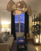 Lustra Lampe Pendante Rattan Swag Industrielle - Neutralighting