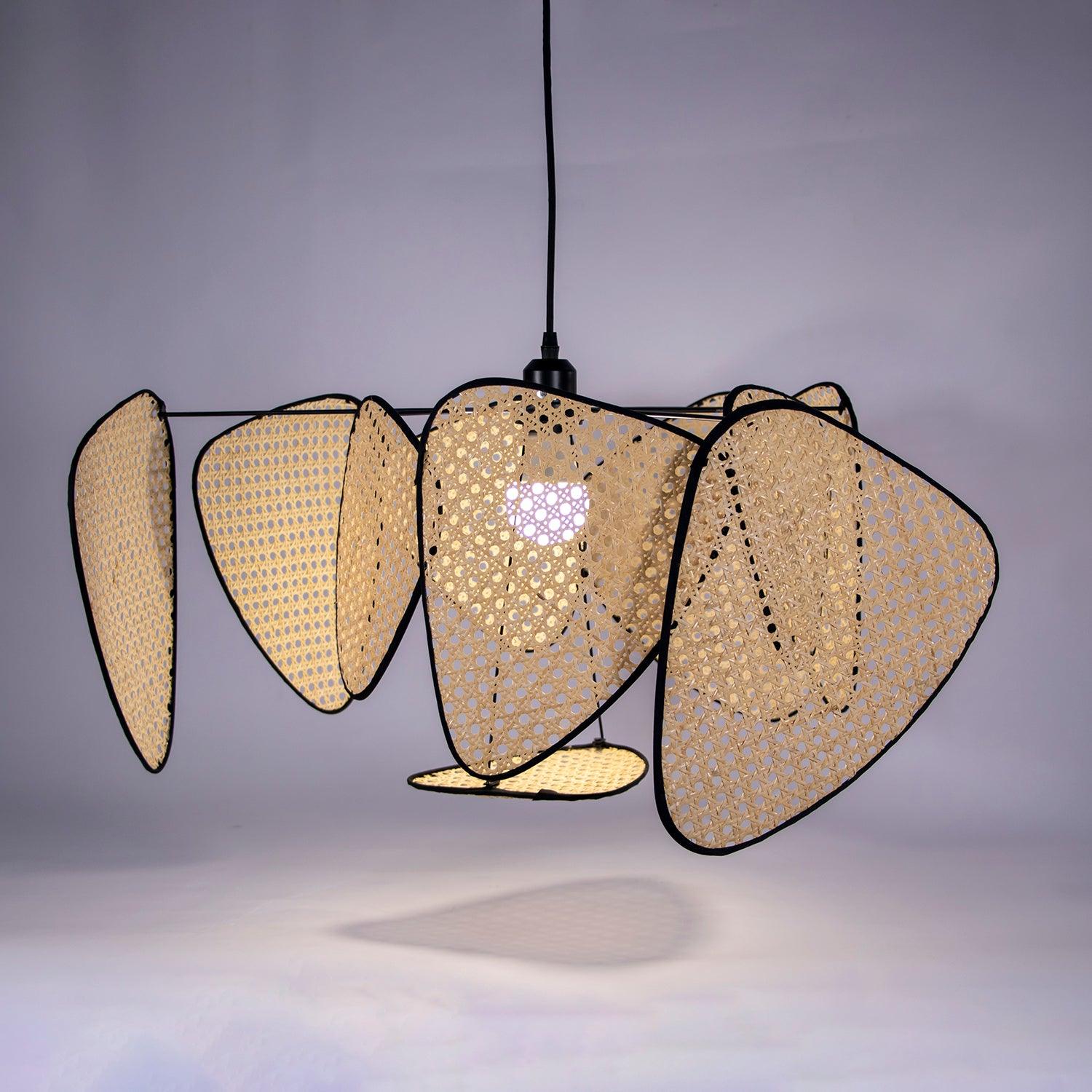 Lustra Lampe Pendante Rattan Swag Industrielle - Neutralighting