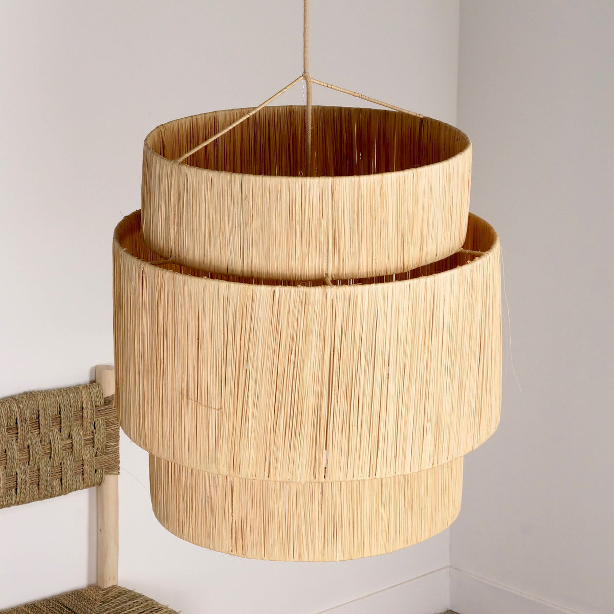 Suspension en raphia - Triple