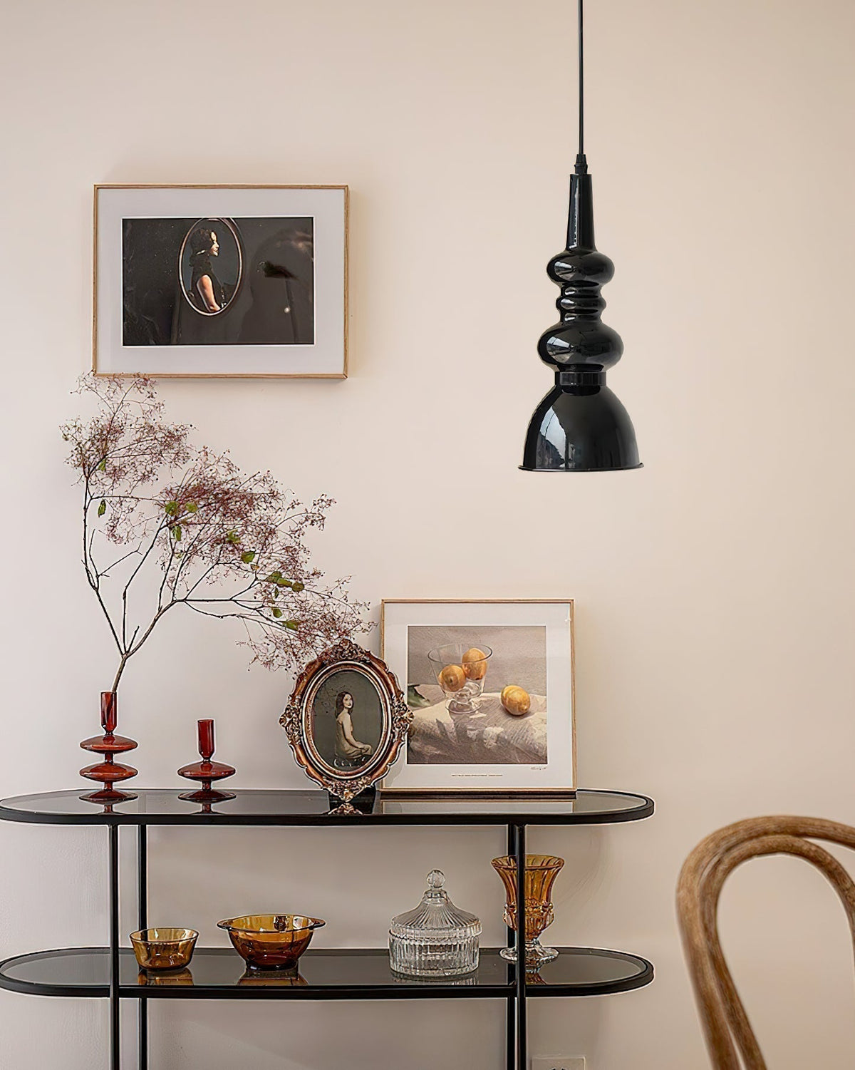 Aurvaror Nordic Art Noir Suspension Lumière - Neutralighting