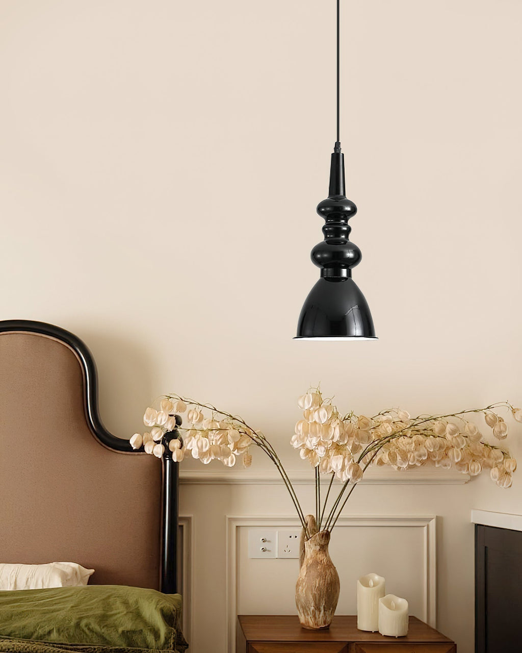Aurvaror Nordic Art Noir Suspension Lumière - Neutralighting