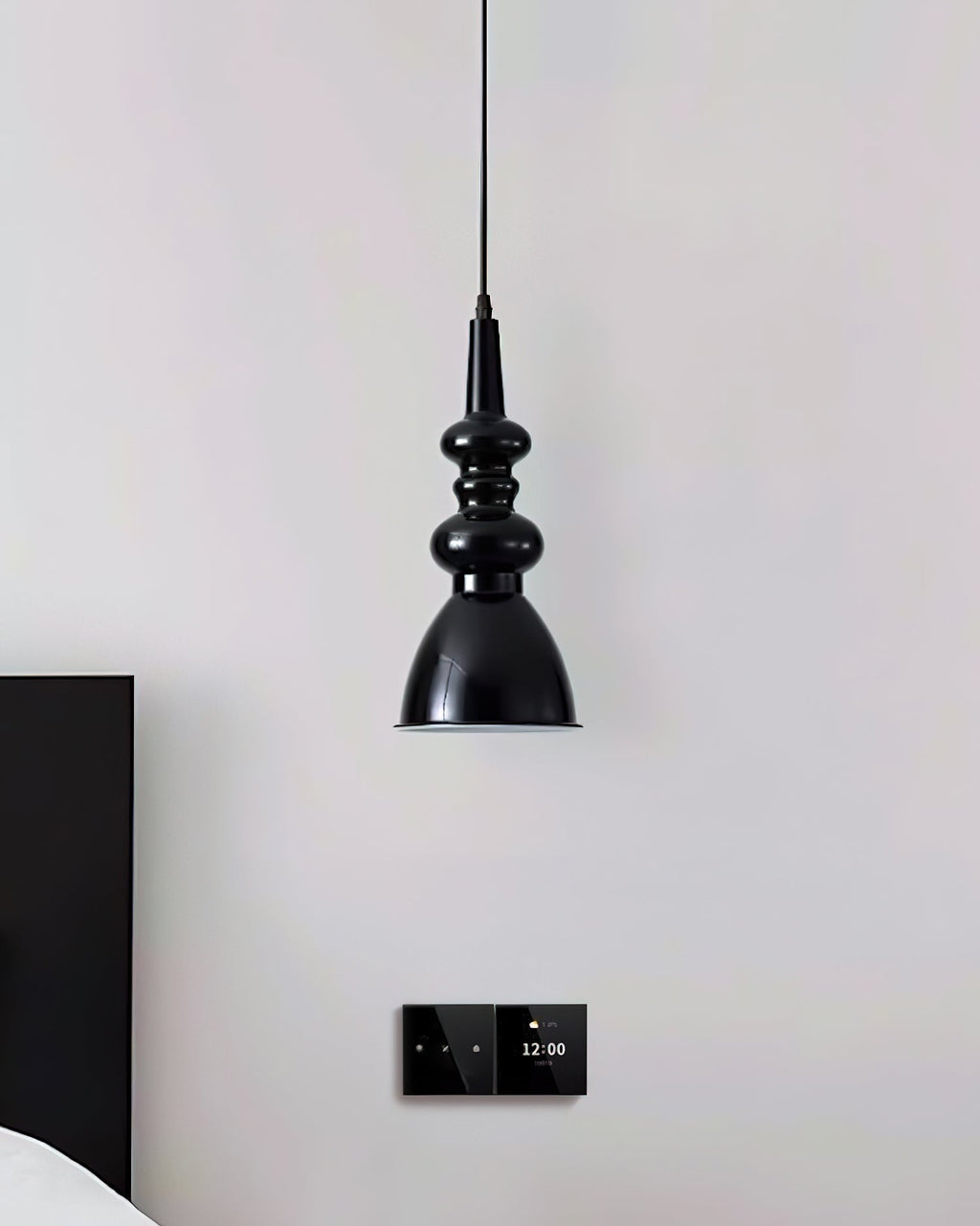 Aurvaror Nordic Art Noir Suspension Lumière - Neutralighting