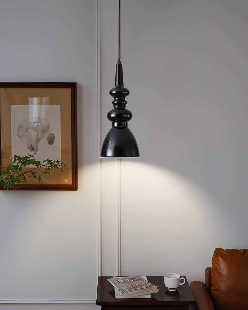 Aurvaror Nordic Art Noir Suspension Lumière - Neutralighting