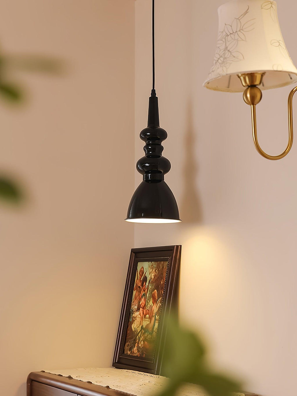 Aurvaror Nordic Art Noir Suspension Lumière - Neutralighting