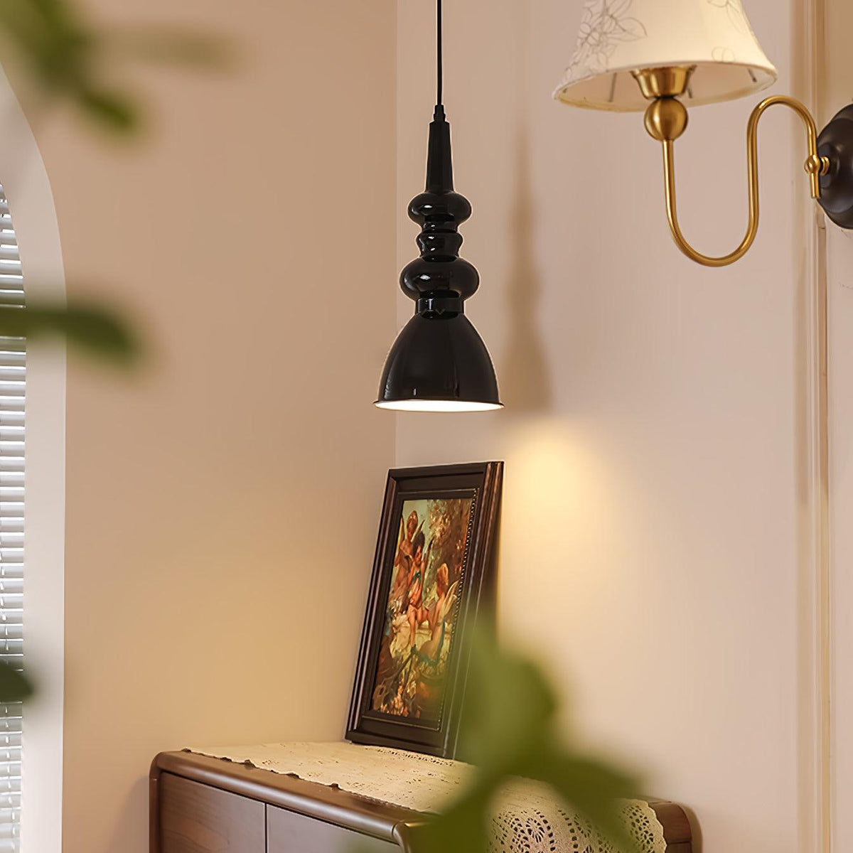 Aurvaror Nordic Art Noir Suspension Lumière - Neutralighting