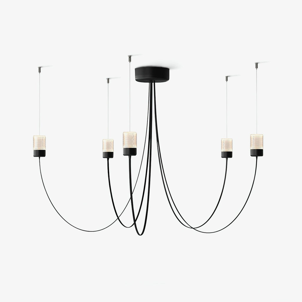 Lustra Chandelier Verre Élégance Balancée - Neutralighting