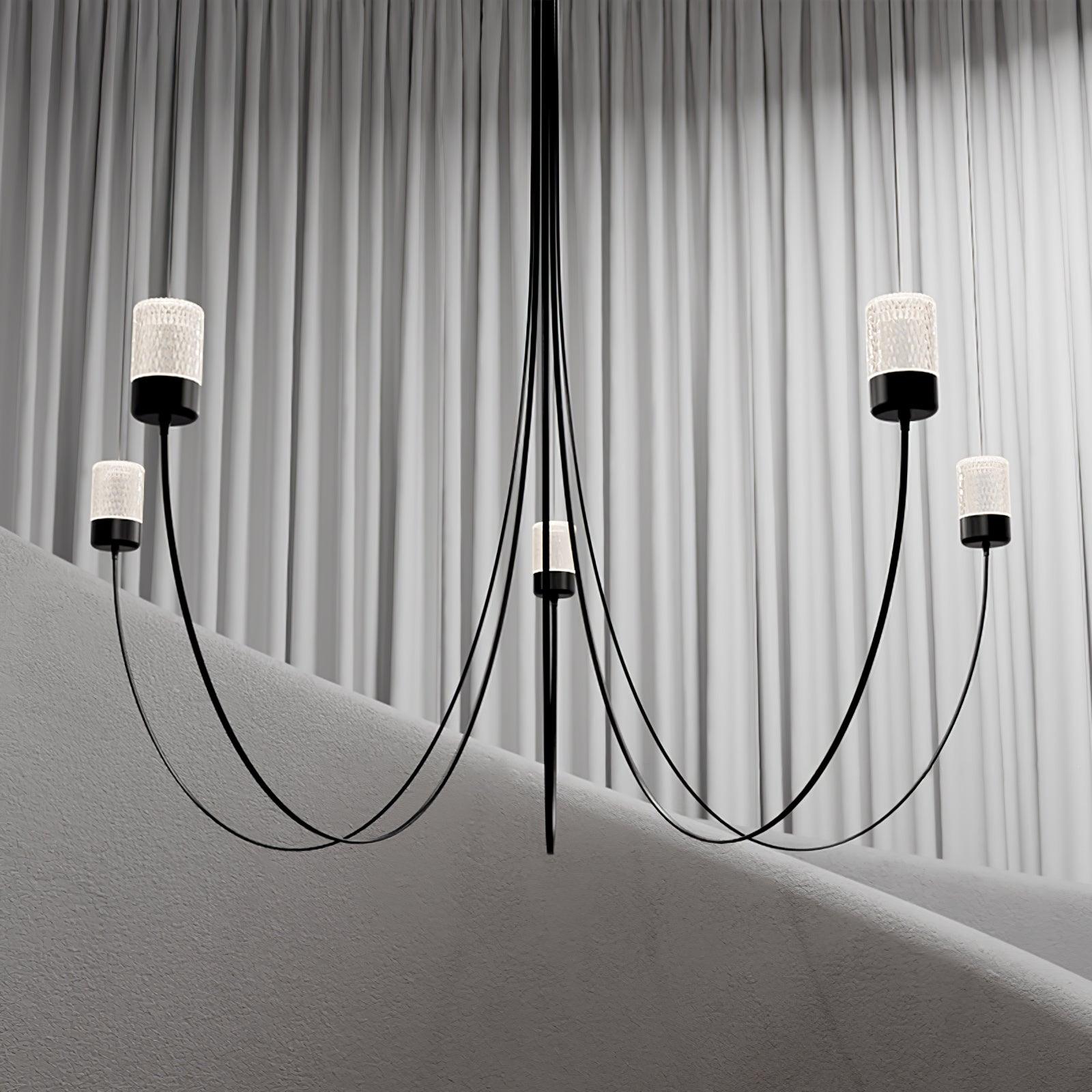 Lustra Chandelier Verre Élégance Balancée - Neutralighting