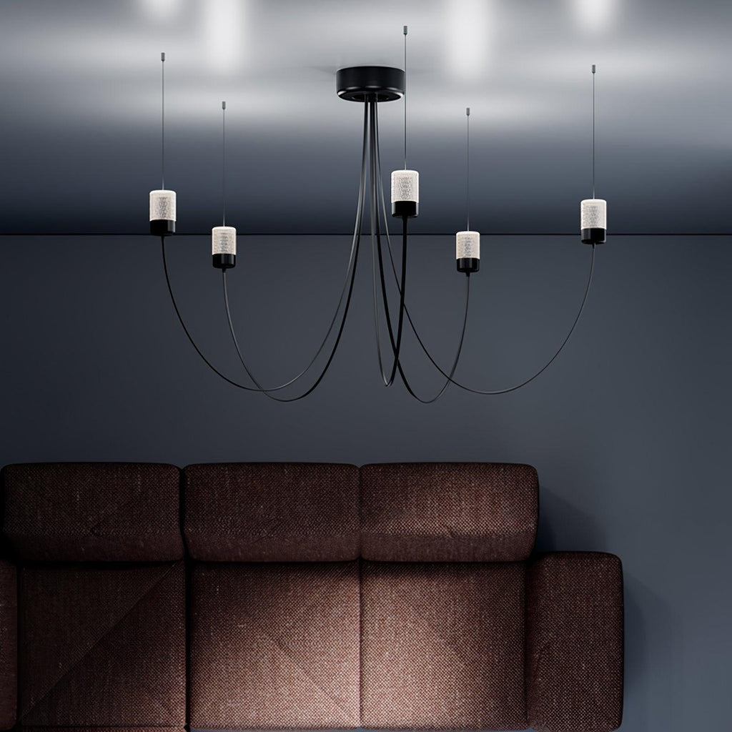 Lustra Chandelier Verre Élégance Balancée - Neutralighting