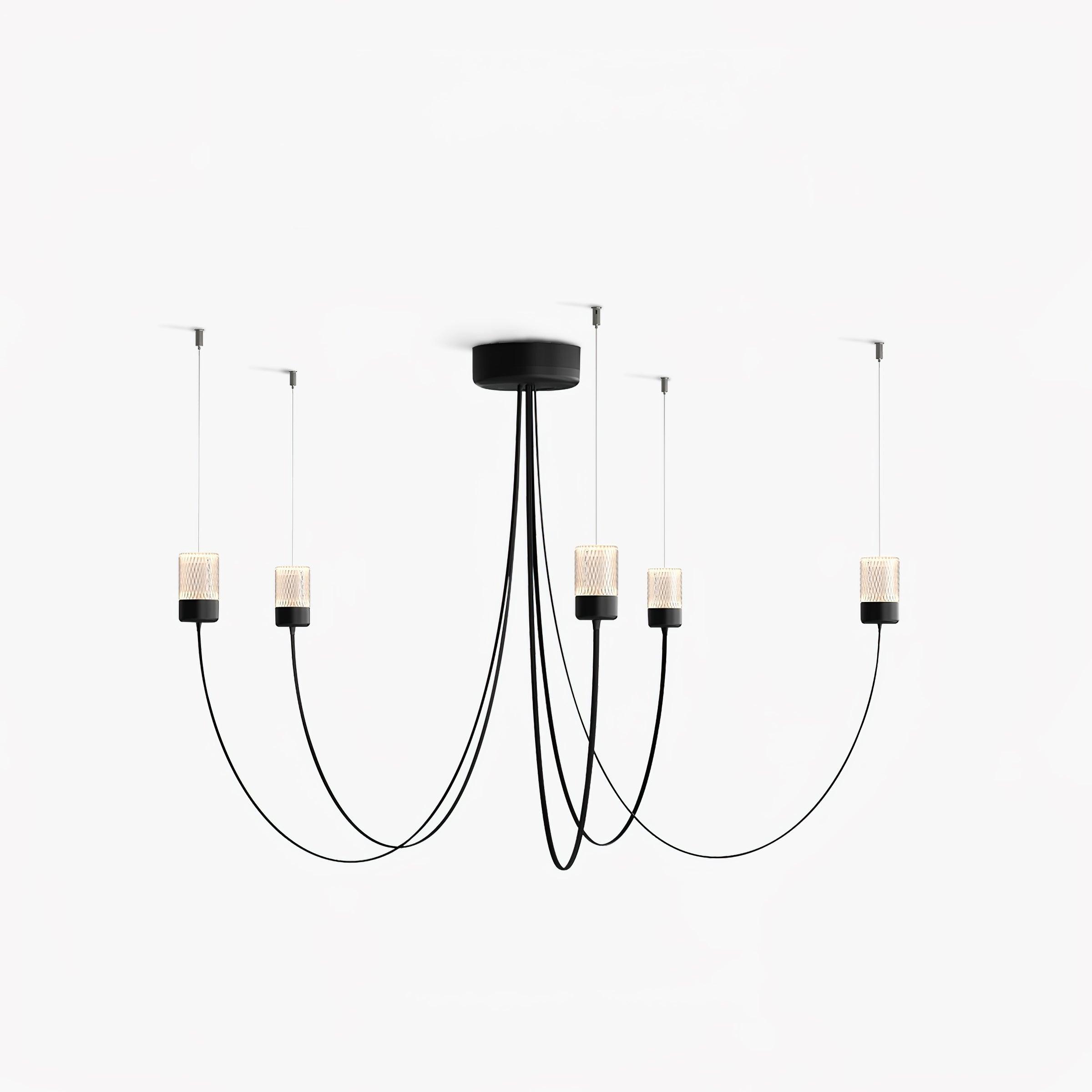 Lustra Chandelier Verre Élégance Balancée - Neutralighting