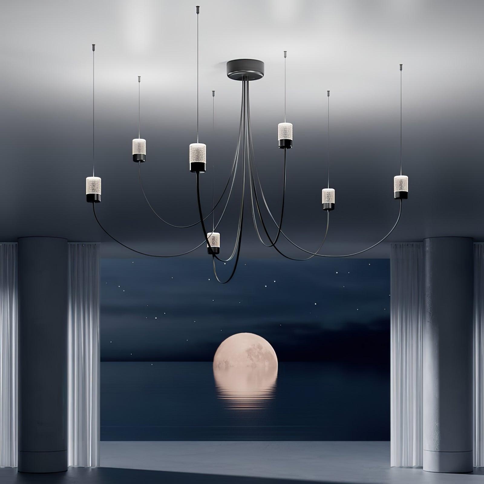 Lustra Chandelier Verre Élégance Balancée - Neutralighting