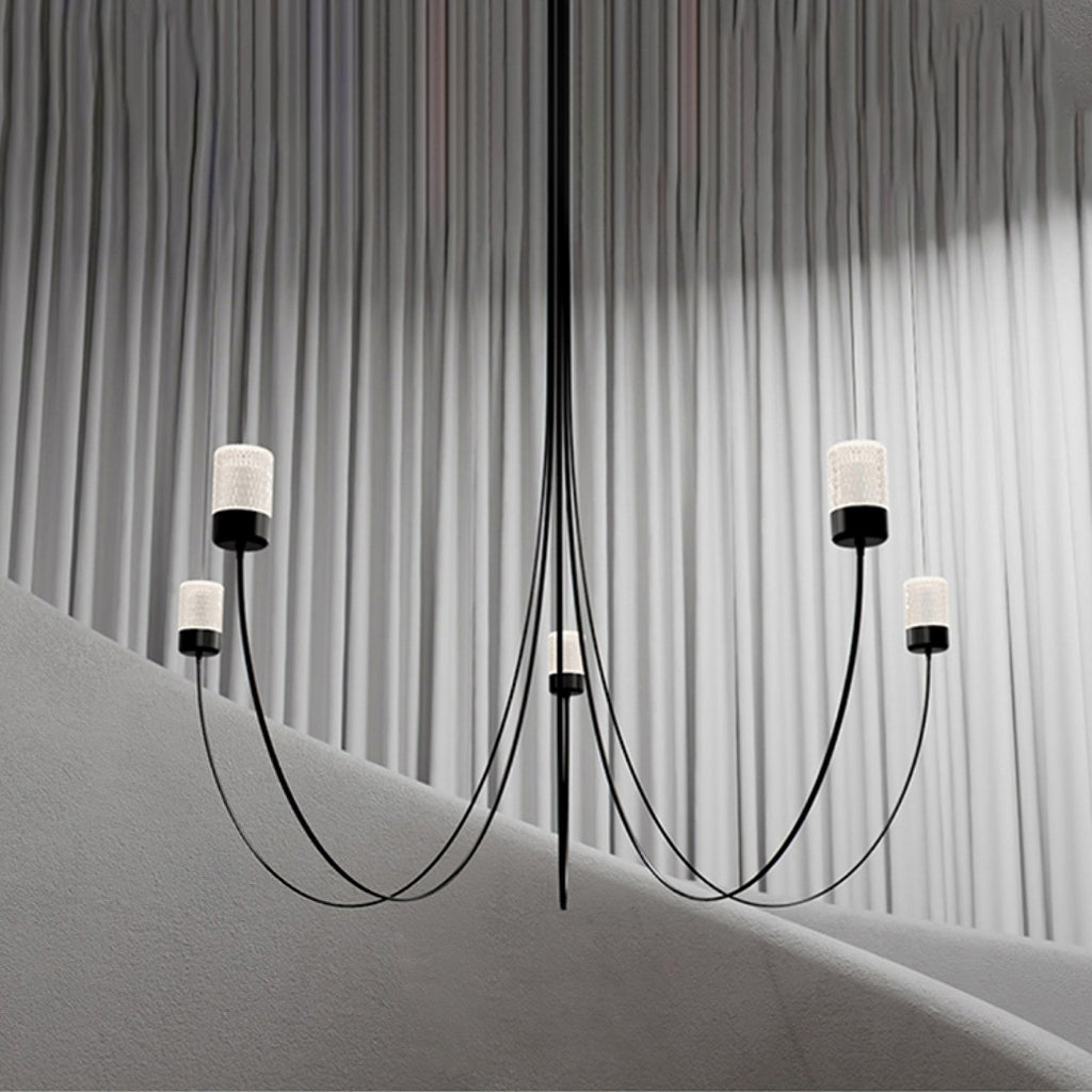 Lustra Chandelier Verre Élégance Balancée - Neutralighting