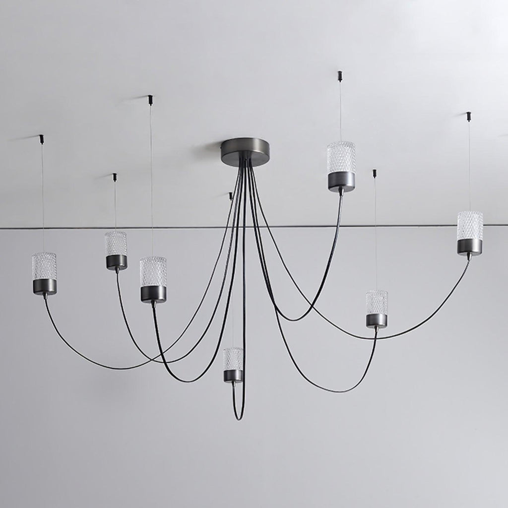 Lustra Chandelier Verre Élégance Balancée - Neutralighting