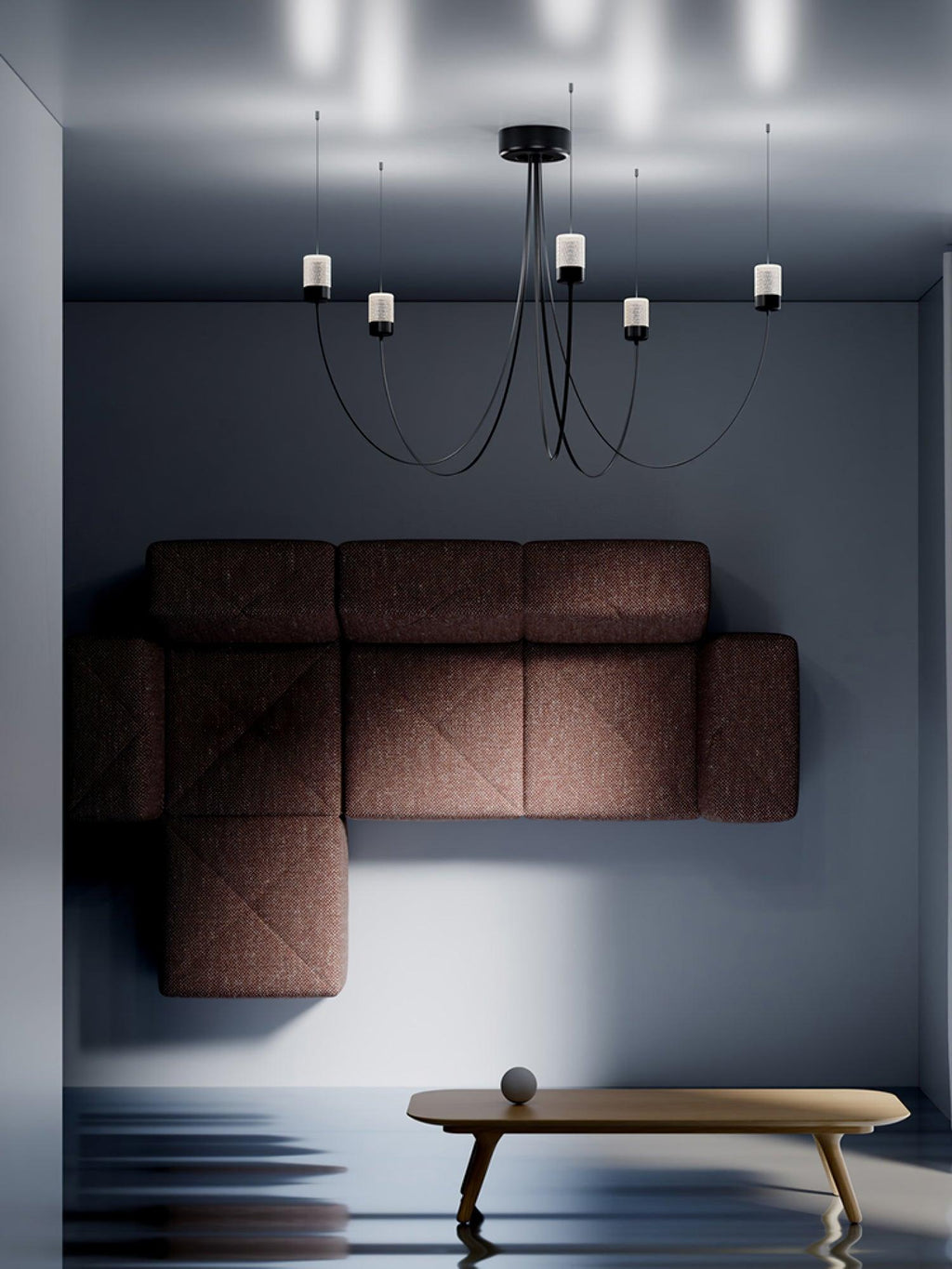 Lustra Chandelier Verre Élégance Balancée - Neutralighting