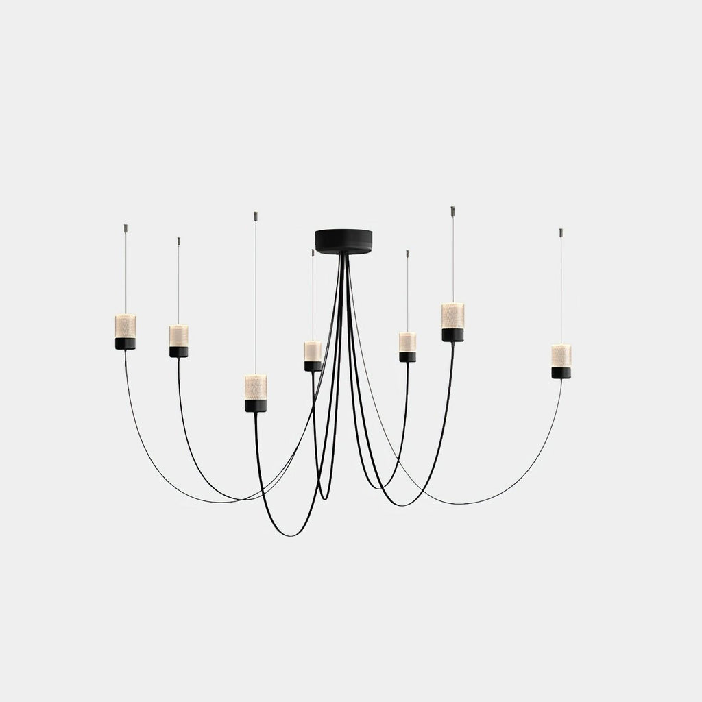 Lustra Chandelier Verre Élégance Balancée - Neutralighting