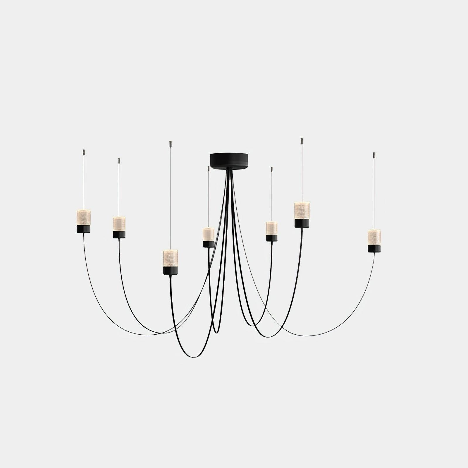 Lustra Chandelier Verre Élégance Balancée - Neutralighting