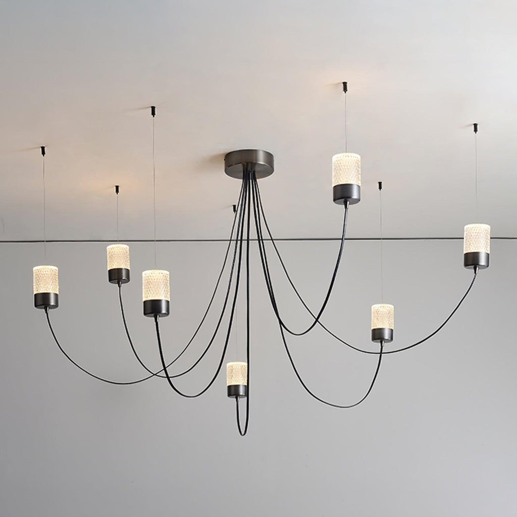 Lustra Chandelier Verre Élégance Balancée - Neutralighting