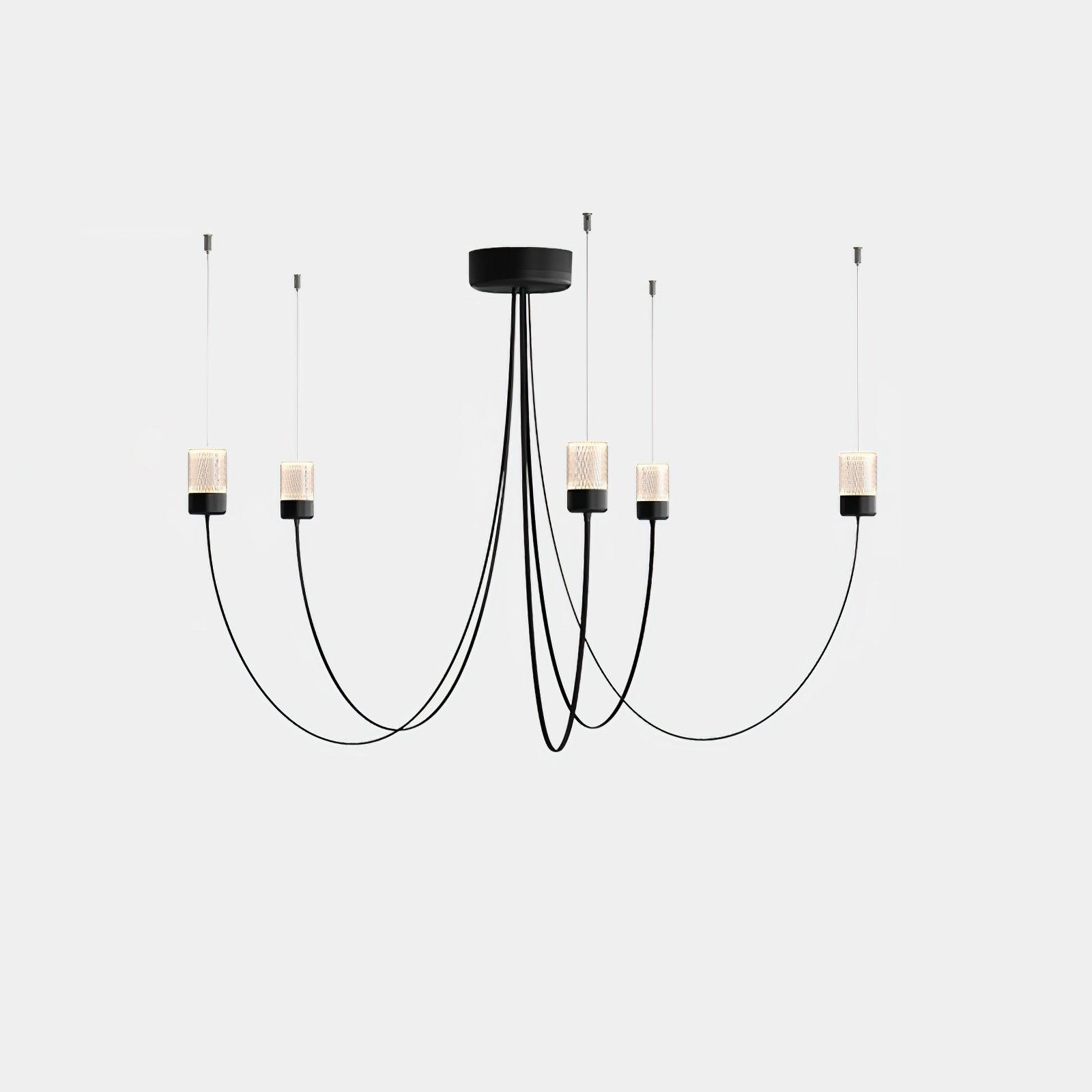 Lustra Chandelier Verre Élégance Balancée - Neutralighting